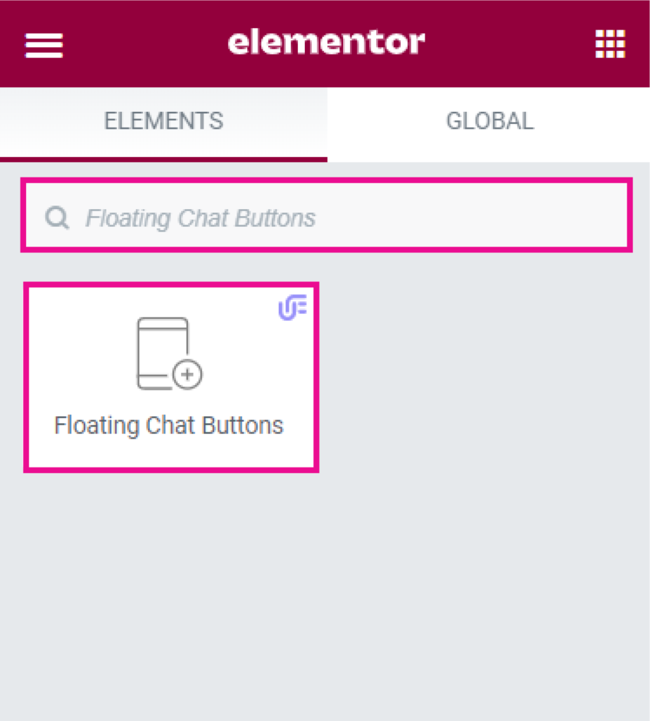 Chat elementor LiveChat for